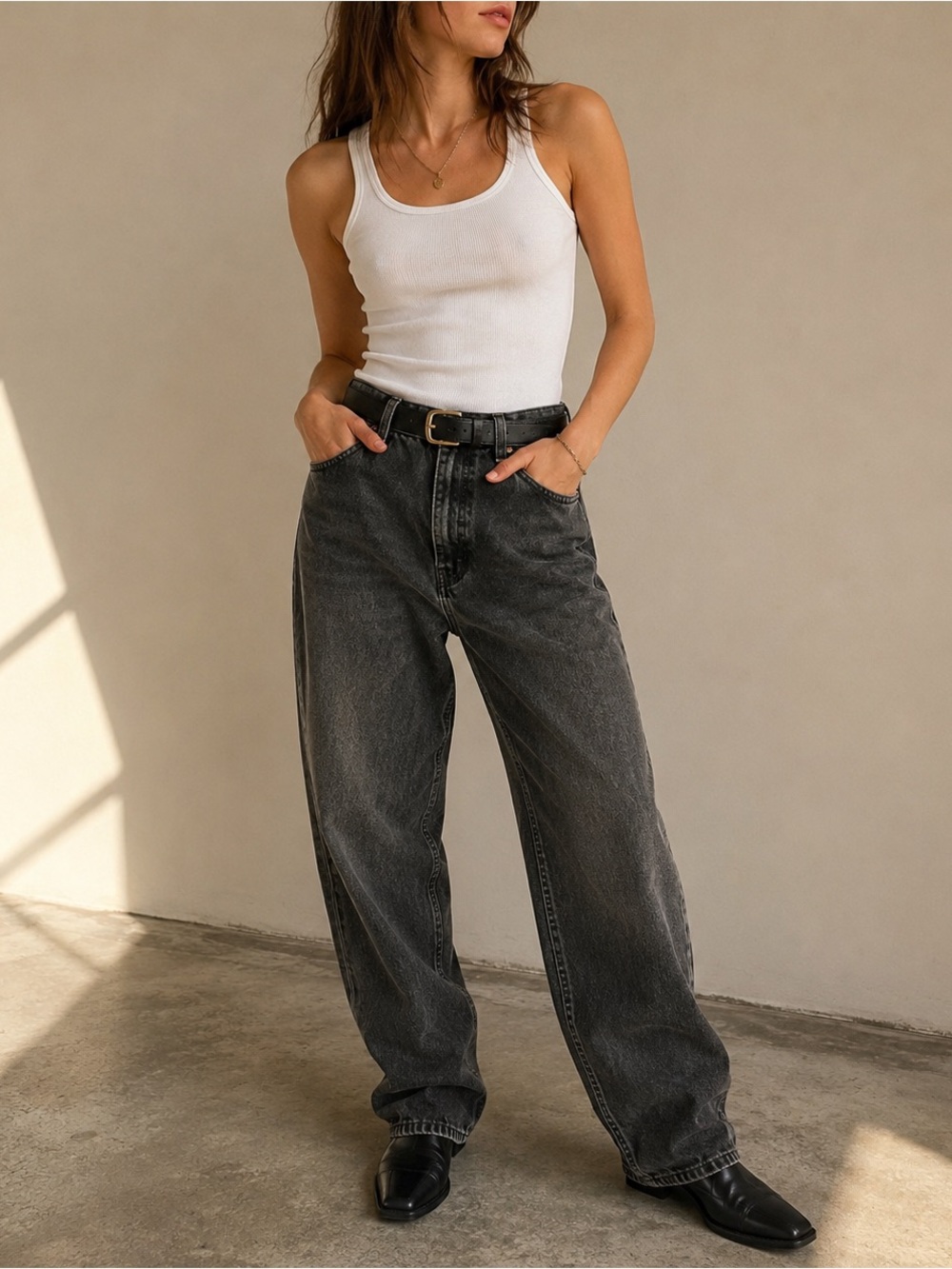 Vintage 90s Levi’s 550 Faded Black Jeans Made in USA 36x34